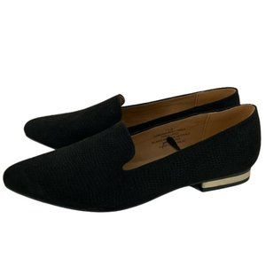 Seychelles Women's Pointed Black Textured Loafers